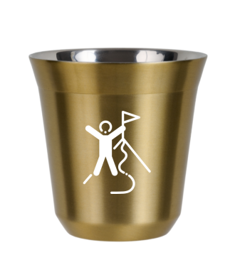 Kubek złoty 80 ml, WSPINACZKA 1 (biały)
