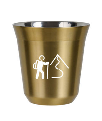 Kubek złoty 80 ml, WSPINACZKA 2 (biały)
