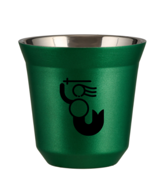 Kubek zielony 150 ml, WARSZAWSKA SYRENKA (czarny) kubek termiczny na kawe | 85,00 zł
