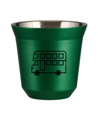 Kubek 150 ml ZIELONY METALIC "Autobus (czarny)" Kubek 150 ml ZIELONY METALIC "Autobus (czarny)"