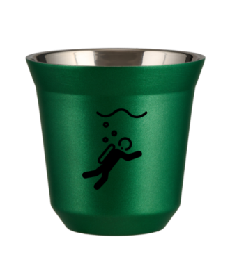 Kubek 150 ml ZIELONY METALIC "Nurkowanie (czarny)" Kubek 150 ml ZIELONY METALIC "Nurkowanie (czarny)"
