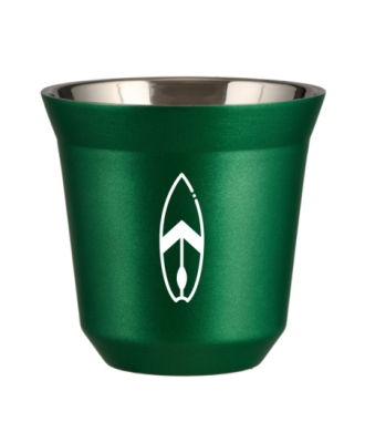 Kubek 150 ml ZIELONY METALIC "Deska (biały)" Kubek 150 ml ZIELONY METALIC "Deska (biały)"