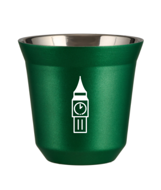 Kubek 150 ml ZIELONY METALIC "BIG BEN (biały)" Kubek 150 ml ZIELONY METALIC "BIG BEN (biały)"