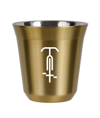 Kubek złoty 80 ml, KOLARSTWO 1 (biały)