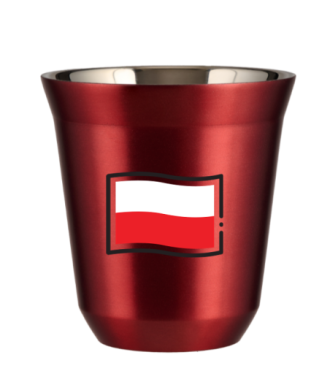 Kubek czerwony 150 ml, FLAGA POLSKI kubek termiczny na kawe | 85,00 zł