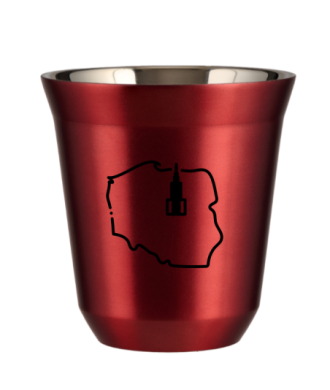 Kubek czerwony 150 ml, POLSKA kubek termiczny na kawe | 85,00 zł