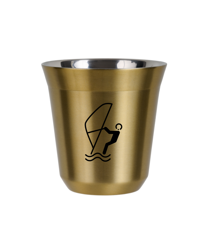 Kubek 150 ml ZŁOTY "Sporty wodne (czarny)"