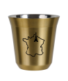 Kubek złoty 80 ml, FRANCJA kubek termiczny na kawe | 65,00 zł