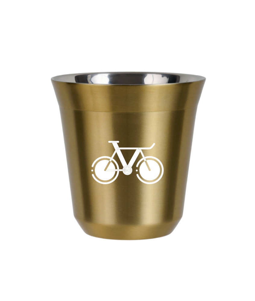 Kubek złoty 80 ml, ROWER 1 (biały) kubek termiczny na kawe | 65,00 zł Kubek złoty 80 ml, ROWER 1 (biały) kubek termiczny na kawe | 65,00 zł