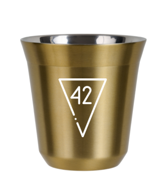 Kubek złoty 80 ml, 42 (biały)