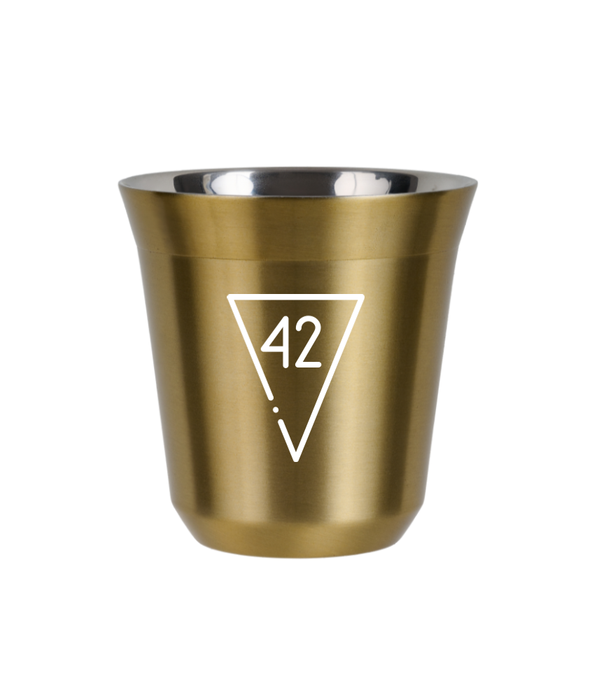 Kubek złoty 80 ml, 42 (biały) kubek termiczny na kawe | 65,00 zł Kubek złoty 80 ml, 42 (biały) kubek termiczny na kawe | 65,00 zł