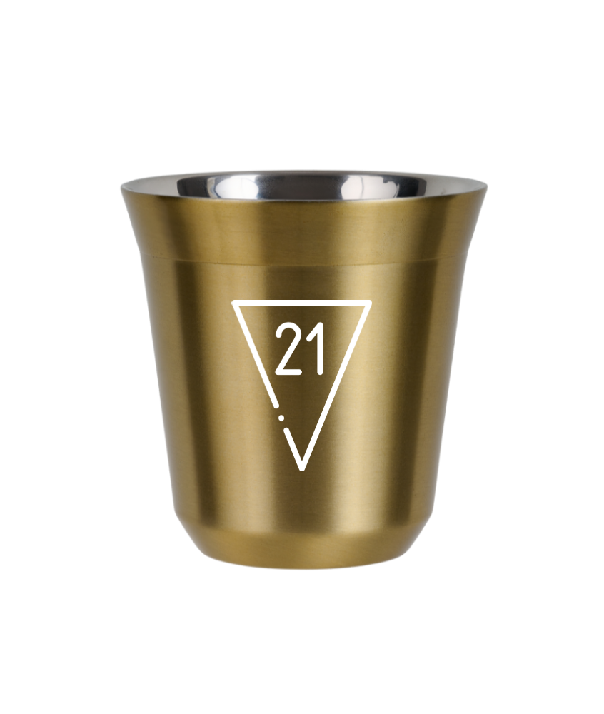 Kubek złoty 80 ml, 21 (biały) kubek termiczny na kawe | 65,00 zł