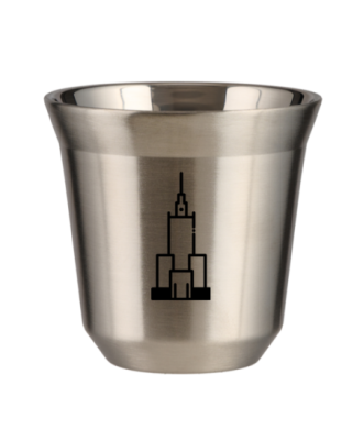Kubek 150 ml SREBRNY "Pałac kultury i nauki (czarny)" Kubek 150 ml SREBRNY "Pałac kultury i nauki (czarny)"