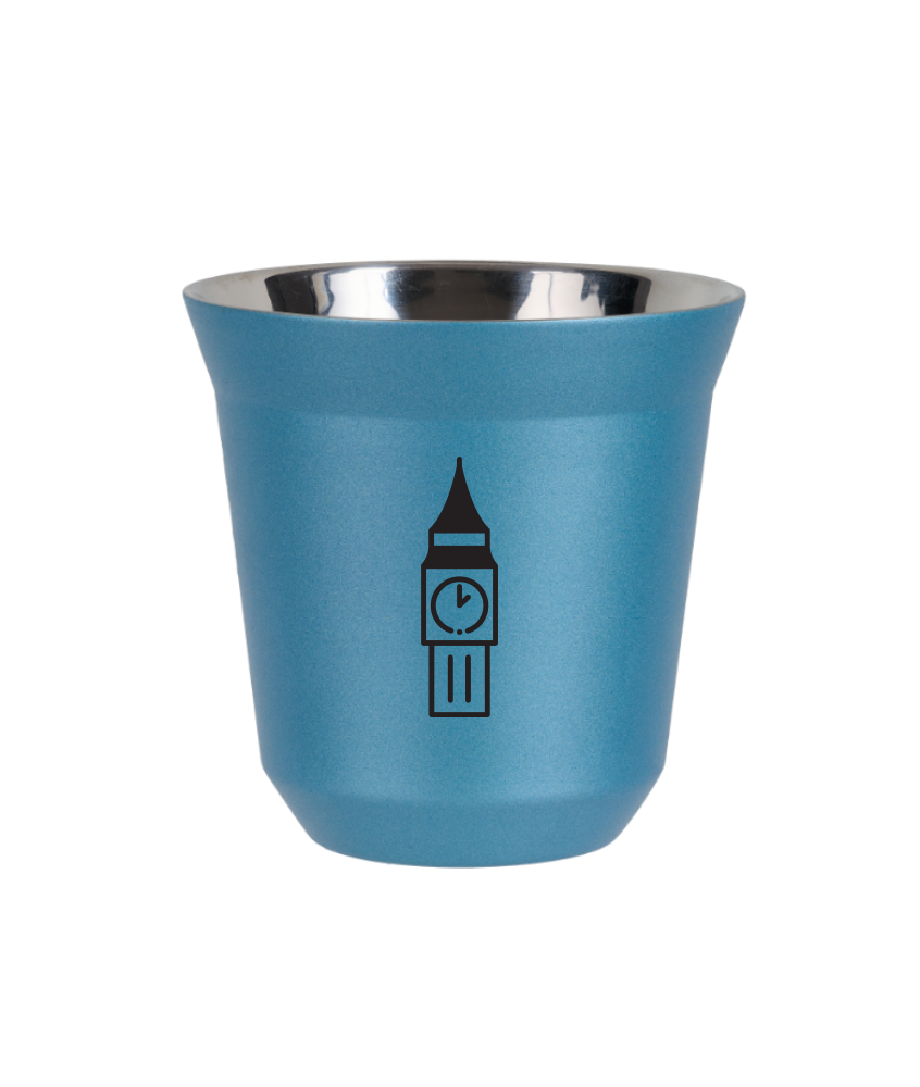 Kubek 150 ml BŁĘKITNY METALIC "BIG BEN"