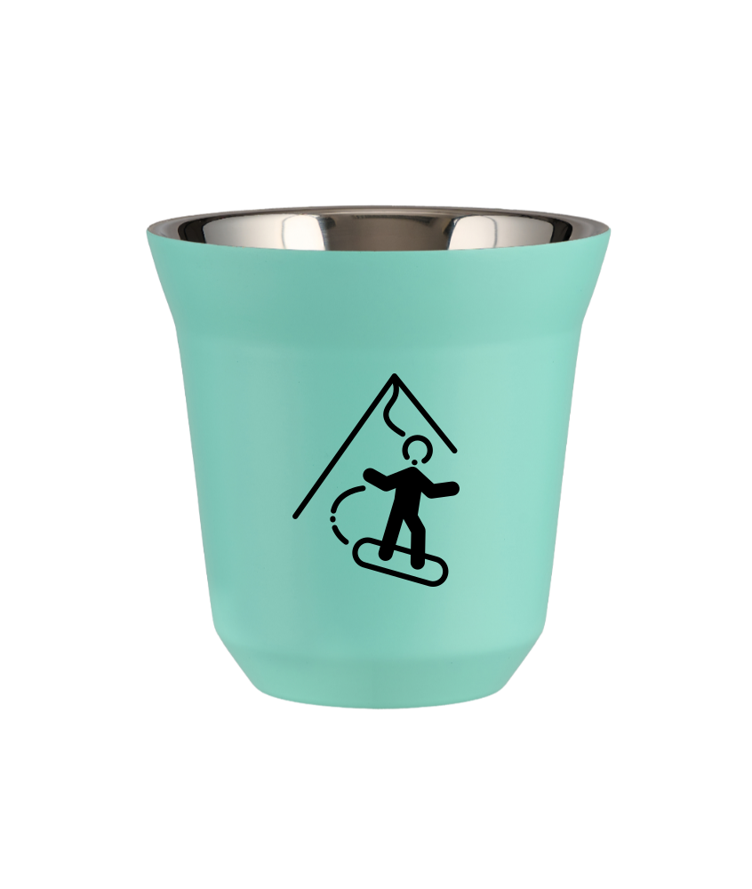 Kubek turkusowy 80 ml, SNOWBOARD kubek termiczny na kawe | 65,00 zł Kubek turkusowy 80 ml, SNOWBOARD kubek termiczny na kawe | 65,00 zł