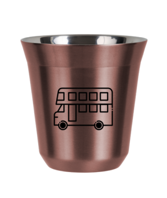 R?owy kubek zloto 150 ml, AUTOBUS (czarny) kubek termiczny na kawe | 65,00 zł