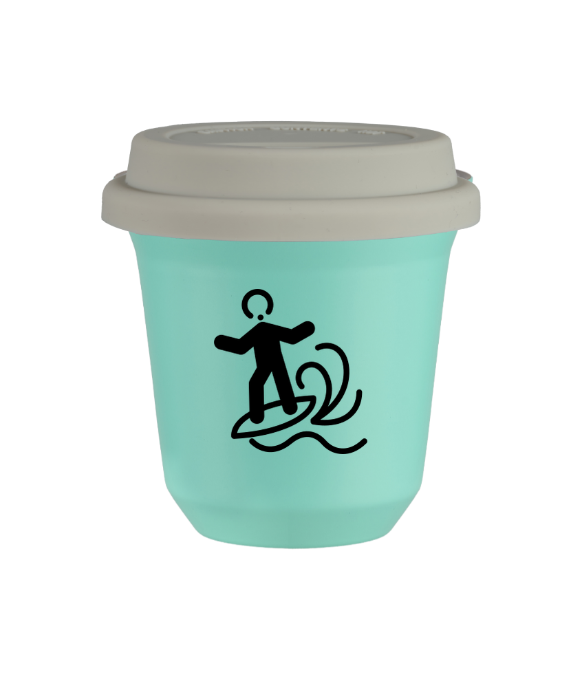 Kubek turkusowy 80 ml, WINDSURFING z pokrywką białą kubek termiczny na kawe | 70,00 zł Kubek turkusowy 80 ml, WINDSURFING z pokrywką białą kubek termiczny na kawe | 70,00 zł