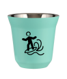 Kubek turkusowy 80 ml, WINDSURFING (czarny) kubek termiczny na kawe | 65,00 zł