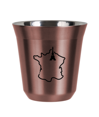 R?owy kubek zloto 150 ml, FRANCJA kubek termiczny na kawe | 70,00 zł