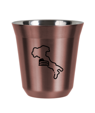 R?owy kubek zloto 150 ml, WLOCHY (czarny) kubek termiczny na kawe | 70,00 zł