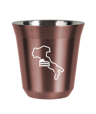 R?owy kubek zloto 150 ml, WLOCHY (bialy) kubek termiczny na kawe | 70,00 zł