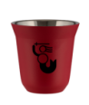 Kubek czerwony mat 150 ml, WARSZAWSKA SYRENKA (czarny) kubek termiczny na kawe | 65,00 zł