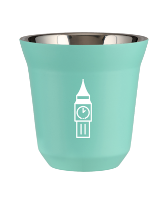 Kubek turkusowy 80 ml, BIG BEN (biały)