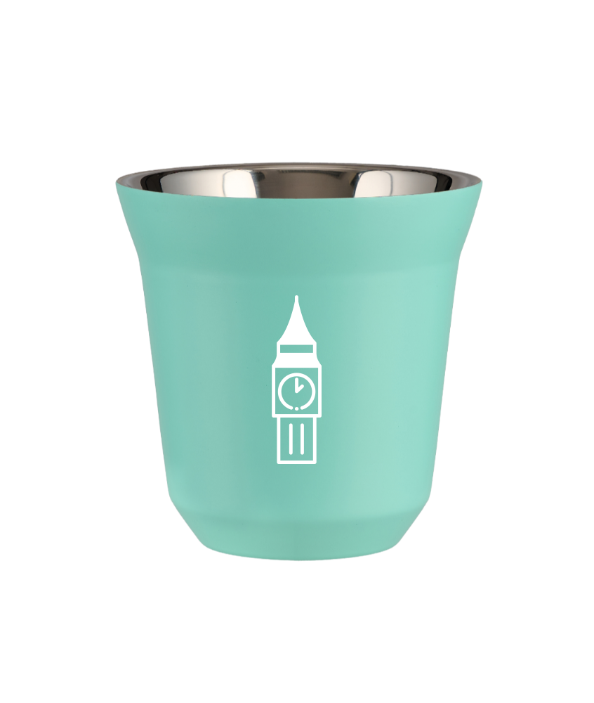 Kubek turkusowy 80 ml, BIG BEN (biały) kubek termiczny na kawe | 65,00 zł Kubek turkusowy 80 ml, BIG BEN (biały) kubek termiczny na kawe | 65,00 zł