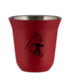 Kubek czerwony mat 150 ml, SNOWBOARD (czarny) kubek termiczny na kawe | 65,00 zł