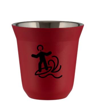 Kubek czerwony mat 150 ml, WINDSURFING kubek termiczny na kawe | 65,00 zł