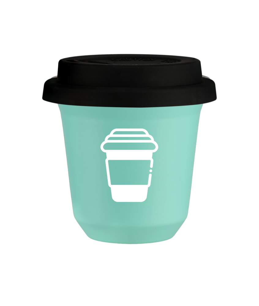 Kubek turkusowy 80 ml, KUBEK (biały) z pokrywką czarną kubek termiczny na kawe | 70,00 zł Kubek turkusowy 80 ml, KUBEK (biały) z pokrywką czarną kubek termiczny na kawe | 70,00 zł