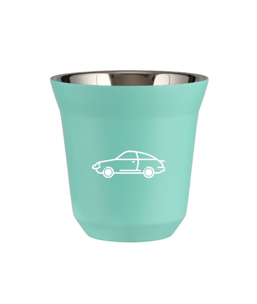 Kubek turkusowy 80 ml, SAMOCHÓD (biały) kubek termiczny na kawe | 65,00 zł Kubek turkusowy 80 ml, SAMOCHÓD (biały) kubek termiczny na kawe | 65,00 zł
