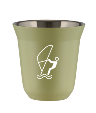 Kubek pistacjowy 150 ml, SPORTY WODNE (bialy) kubek termiczny na kawe | 65,00 zł