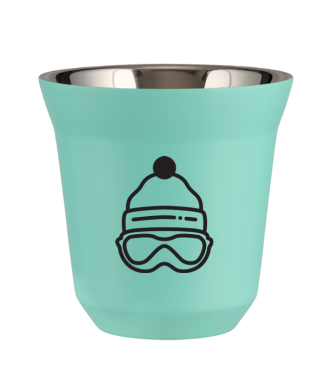 Kubek turkusowy 80 ml, CZAPKA
