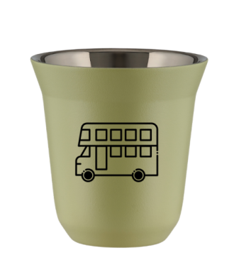 Kubek pistacjowy 150 ml, AUTOBUS kubek termiczny na kawe | 65,00 zł