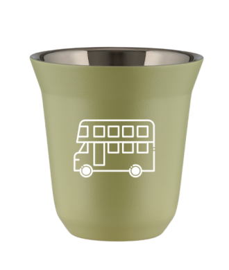Kubek pistacjowy 150 ml, AUTOBUS (bialy) kubek termiczny na kawe | 65,00 zł