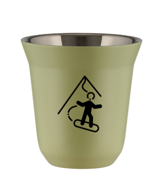 Kubek pistacjowy 150 ml, SNOWBOARD kubek termiczny na kawe | 65,00 zł
