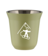 Kubek pistacjowy 150 ml, SNOWBOARD (bialy) kubek termiczny na kawe | 65,00 zł
