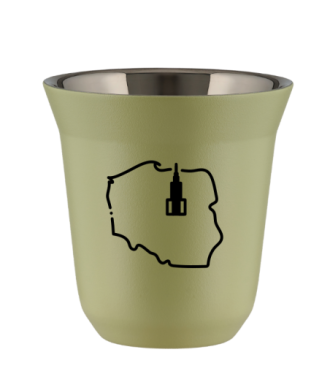 Kubek pistacjowy 150 ml, POLSKA (czarny) kubek termiczny na kawe | 70,00 zł