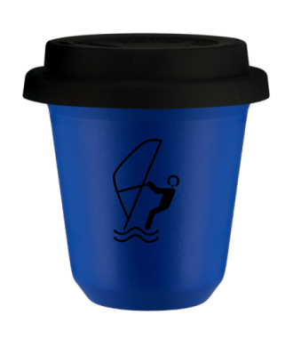 Kubek navy blue 150 ml, SPORTY WODNE z pokrywka czarna kubek termiczny na kawe | 70,00 zł