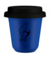 Kubek navy blue 150 ml, SPORTY WODNE z pokrywka czarna kubek termiczny na kawe | 70,00 zł