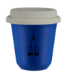 Kubek navy blue 150 ml, PALAC KULTURY I NAUKI z pokrywka biala kubek termiczny na kawe | 70,00 zł