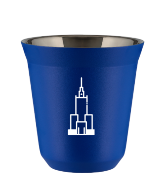 Kubek navy blue 150 ml, PALAC KULTURY I NAUKI (bialy) kubek termiczny na kawe | 65,00 zł