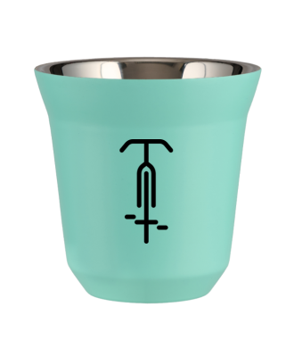 Kubek turkusowy 80 ml, KOLARSTWO 1 (czarny)