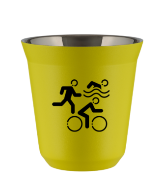 Kubek canary yellow 150 ml, SPORTY (czarny)