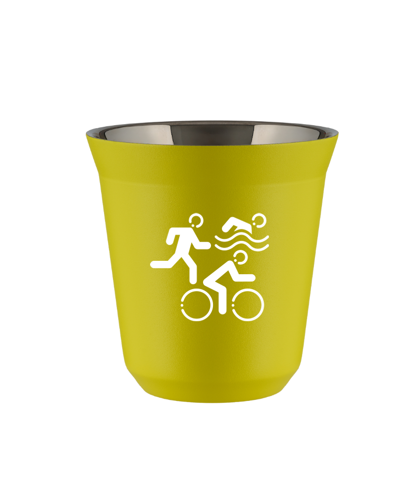 Kubek canary yellow 150 ml, SPORTY (bialy) kubek termiczny na kawe | 70,00 zł Kubek canary yellow 150 ml, SPORTY (bialy) kubek termiczny na kawe | 70,00 zł