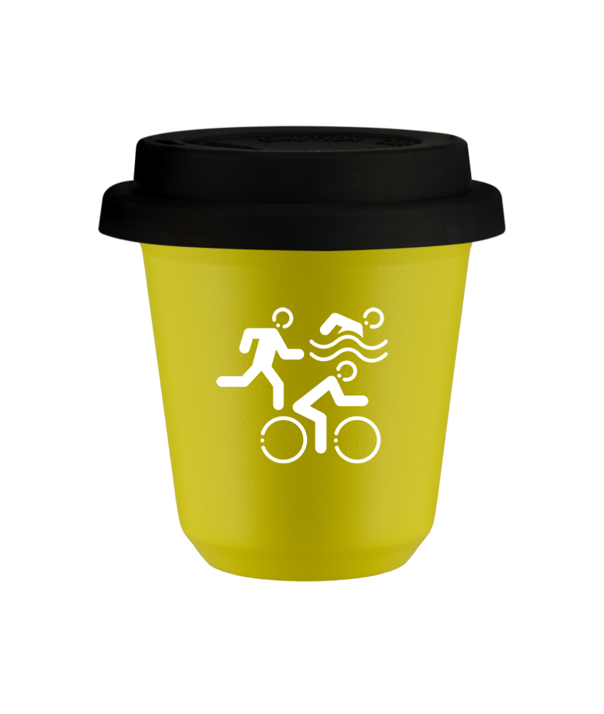 Kubek canary yellow 150 ml, SPORTY (bialy) z pokrywka czarna kubek termiczny na kawe | 75,00 zł Kubek canary yellow 150 ml, SPORTY (bialy) z pokrywka czarna kubek termiczny na kawe | 75,00 zł