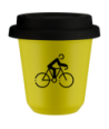 Kubek canary yellow 150 ml, KOLARSTWO 3 z pokrywka czarna kubek termiczny na kawe | 75,00 zł