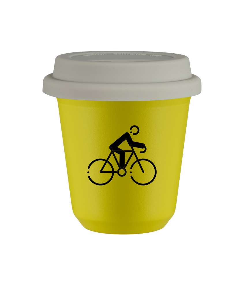 Kubek canary yellow 150 ml, KOLARSTWO 3 z pokrywka biala kubek termiczny na kawe | 75,00 zł Kubek canary yellow 150 ml, KOLARSTWO 3 z pokrywka biala kubek termiczny na kawe | 75,00 zł