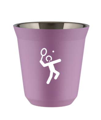 Kubek liliowy 150 ml, TENIS 2 (bialy)